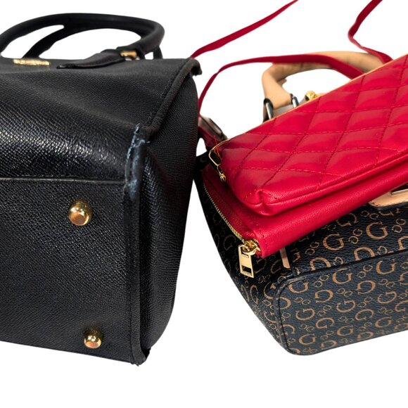 Purse Bundle - Coach Crosby Carryall Guess Mini Red Quilted Crossbody Wallet - Picture 3 of 12